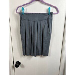 Hugo Boss Orange gray draped smart mini skirt with pockets.